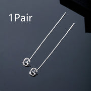 Fashion Jewelry 925 Sterling Silver 26 Letters Drop Earrings For Women Classic English Minimalism Student Earring Friends Party Jewelry Gift