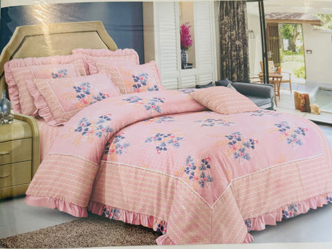 Cotton Bed Sheets With Pillow Cover