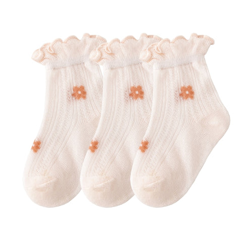 Cream Newborn Baby Socks