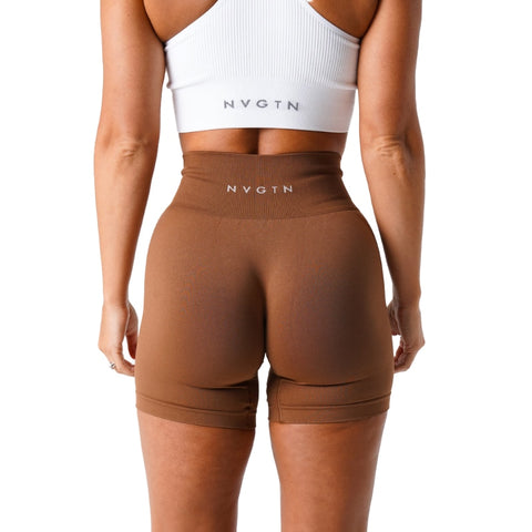 Solid Seamless Shorts Women Gym Wear