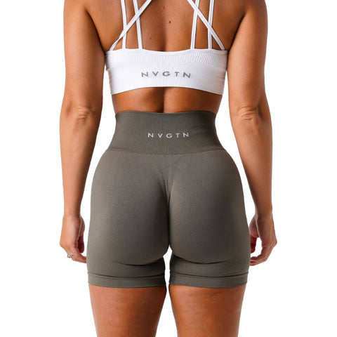 Solid Seamless Shorts Women Gym Wear