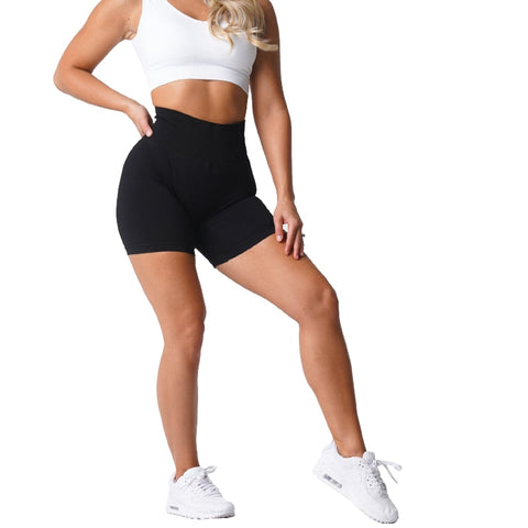 Solid Seamless Shorts Women Gym Wear