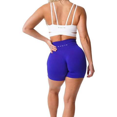 Solid Seamless Shorts Women Gym Wear