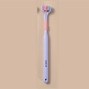 Three-sided Macaron Soft Bristle Toothbrush Care Safety Toothbrush Teeth Deep Cleaning Portable Travel