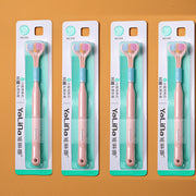 Three-sided Macaron Soft Bristle Toothbrush Care Safety Toothbrush Teeth Deep Cleaning Portable Travel