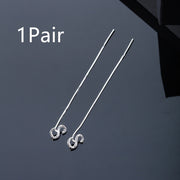 Fashion Jewelry 925 Sterling Silver 26 Letters Drop Earrings For Women Classic English Minimalism Student Earring Friends Party Jewelry Gift