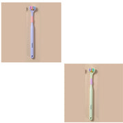 Three-sided Macaron Soft Bristle Toothbrush Care Safety Toothbrush Teeth Deep Cleaning Portable Travel